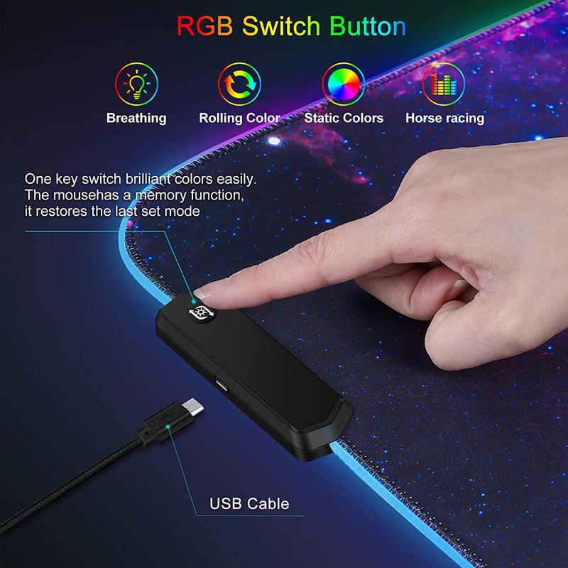 RGB mouse pad